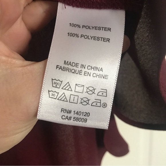 Stella and Dot Roz one shoulder top Burgundy size small - Picture 6 of 7